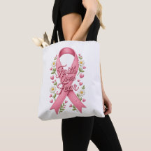 Tro över rädsla Rosa band Bröstcancer Medvetenhet