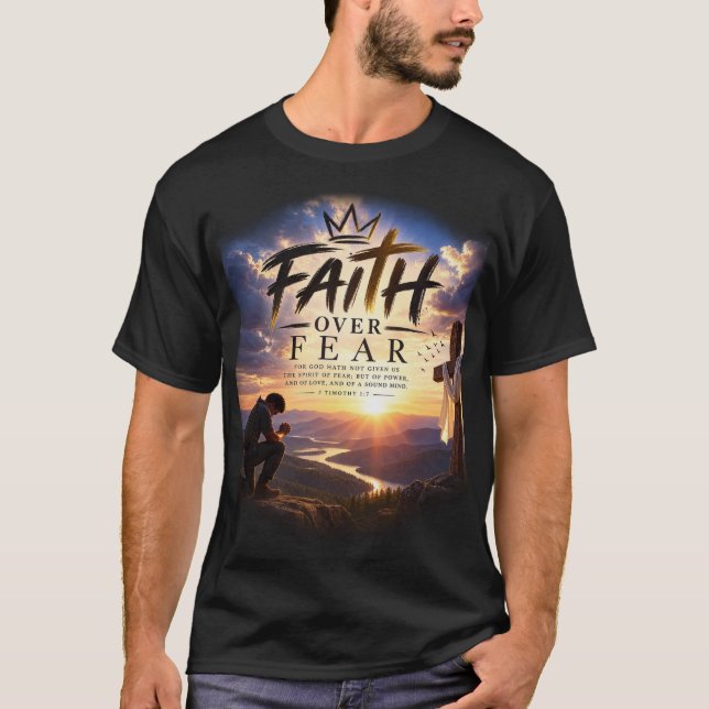 Tro över rädsla t shirt (Framsida)