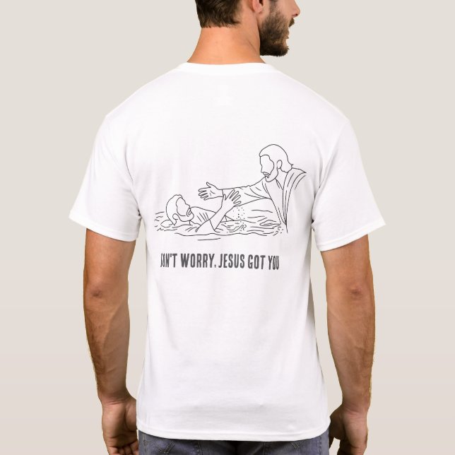 Tro över rädsla t shirt (Baksida)