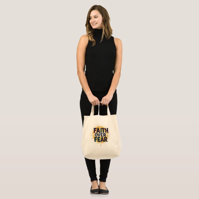 Tro över rädsla Totebag Tygkasse (Fram (modell))
