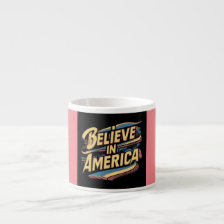 "Tro på Amerika inspiration Mugg" Espressomugg