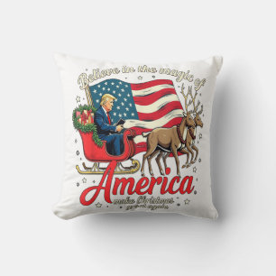 Tro på Amerikas magi och gör julgryr Kudde