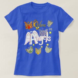 Tro på Änglar inspiration Anpassningsbar Shirts T-shirt
