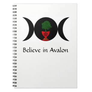Tro på Avalon Spiralanteckningsbok Anteckningsbok Med Spiral