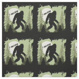 Tro på Bigfoot Sasquatch mönstrad Tyg