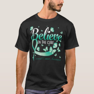 Tro på Cure Cervical Cancer Awareness Butt T Shirt