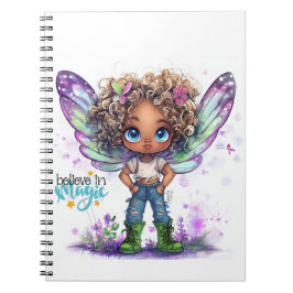 Tro på den bärbara datorn Magic Fairy Spiral Anteckningsbok