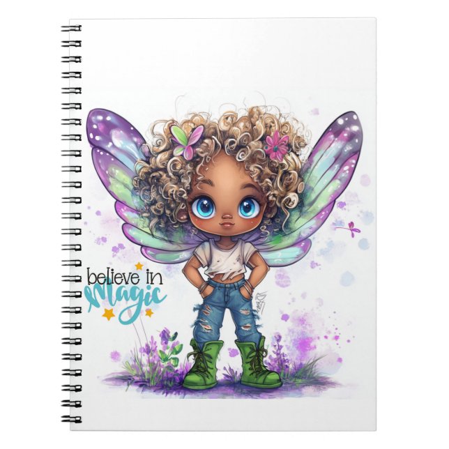Tro på den bärbara datorn Magic Fairy Spiral Anteckningsbok (Framsidan)