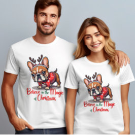 Tro på den magiska Hund av julens Heliga T Shirt