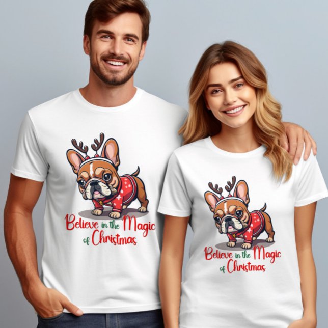Tro på den magiska Hund av julens Heliga T Shirt (Skapare uppladdad)