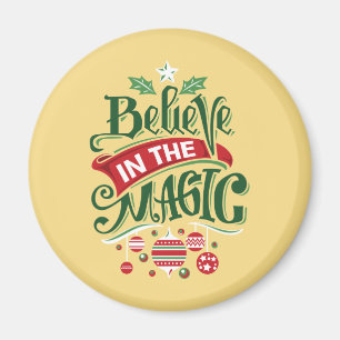 Tro på den magiska jultypografin magnet