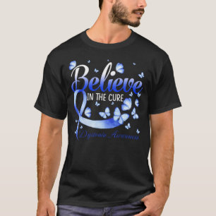 Tro på den rena "Dystonia Awareness Butterfly" T Shirt