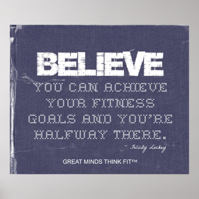 Tro på Denim Fitness Poster (Framsidan)