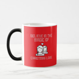 Tro på det magiska i Christmas kärlek Magisk Mugg