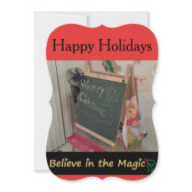 Tro på det magiska julhälsningskortet (katt)