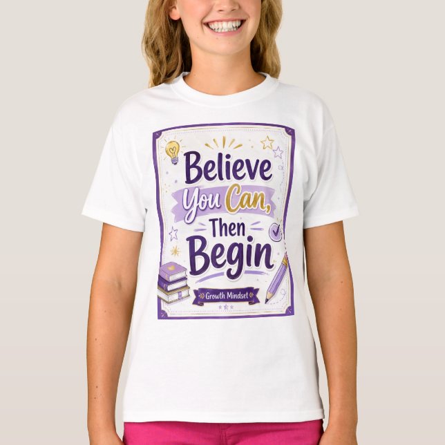 Tro på dig, börja sedan t shirt (Framsida)