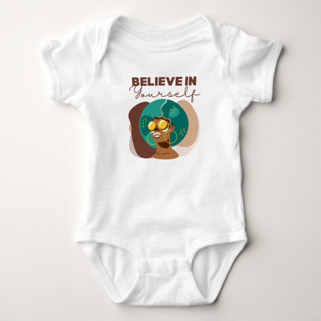 Tro på dig själv baby T-shirt (Framsida)