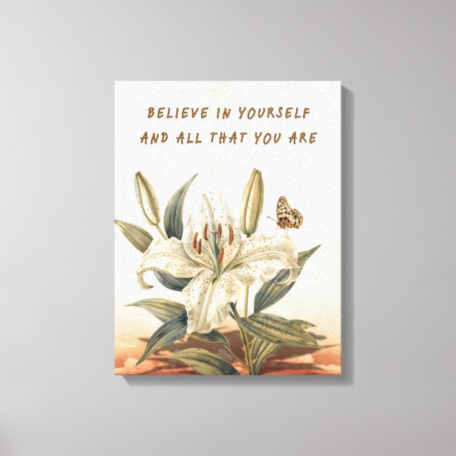 Tro på dig själv canvastryck (Framsida)