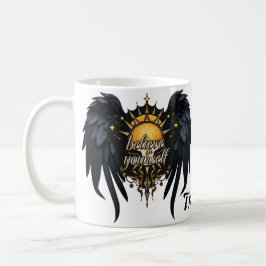 Tro på dig själv, ett brev kaffemugg