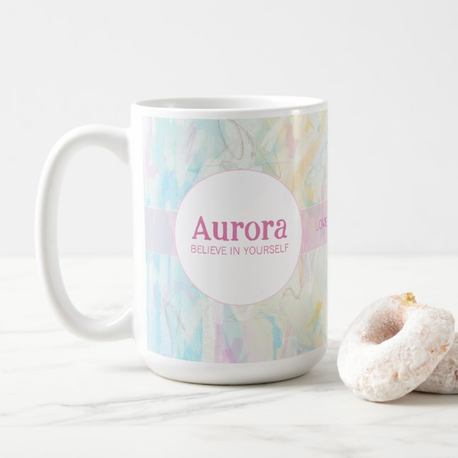 Tro på dig själv Inspirerande Citat Kaffemugg (Med munk)