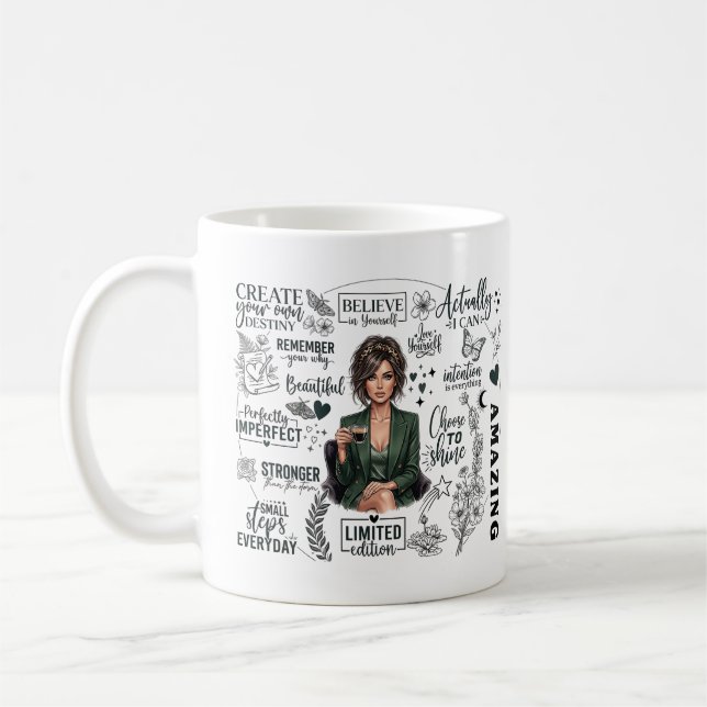Tro på dig själv kaffemugg (Vänster)