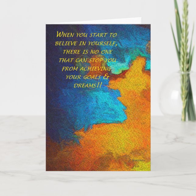 Tro på dig själv kort (Framsida)