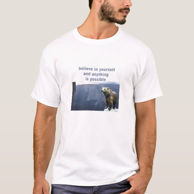 Tro på dig själv (lätt) T-Shirt (Framsida)