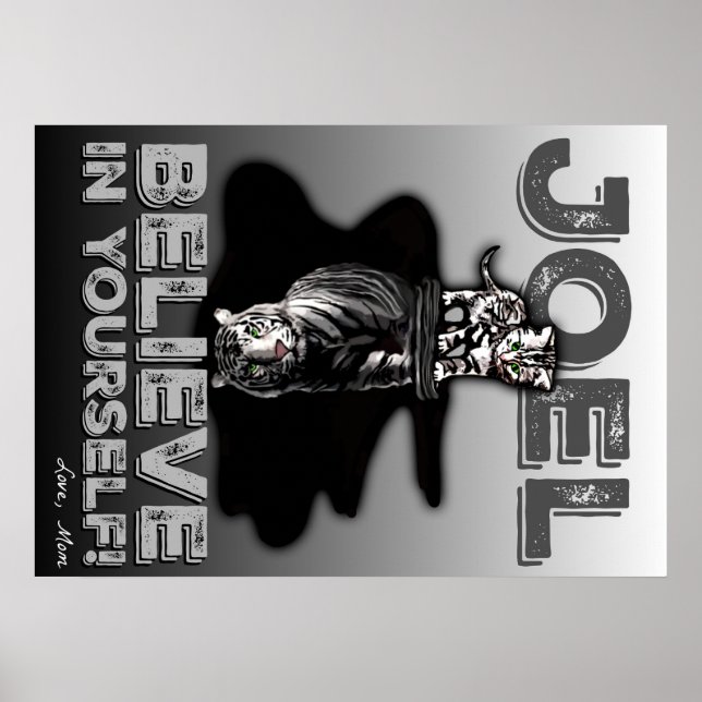 Tro på dig själv! Poster anpassningsbar (Framsidan)