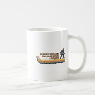 Tro på dig själv rolig Sasquatch Bigfoot Kaffemugg