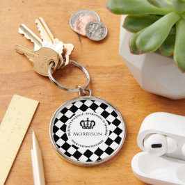 Tro på dig själv. rund silverfärgad nyckelring