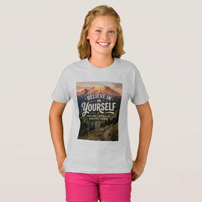 Tro på dig själv t shirt (Hel framsida)