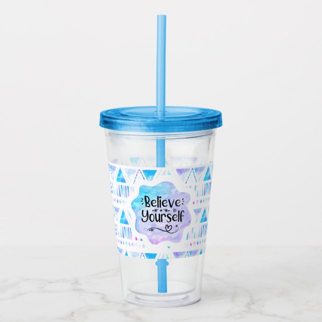 Tro på dig själv take away mugg (Framsida)