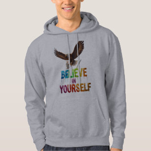 Tro på dig själv-tröja – Självförtroendets vingar Hoodie