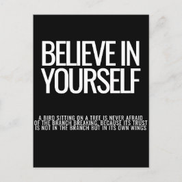 Tro på dig själv - vykort för inspirationsoffert