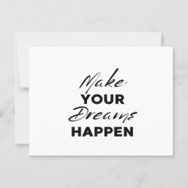 Tro på din Dream Motivational Poster Art Text Vykort