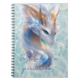 tro på din drömdrake anteckningsbok