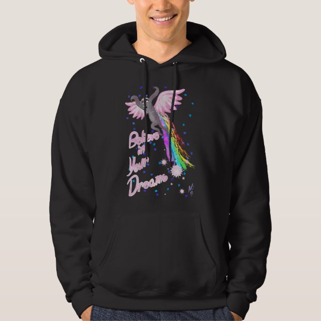 Tro på din drömfläck hoodie (Framsida)