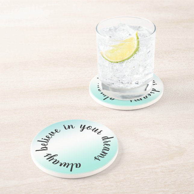 Tro på din drömmarinspiration Aqua Tie Dye Underlägg (Sidan)