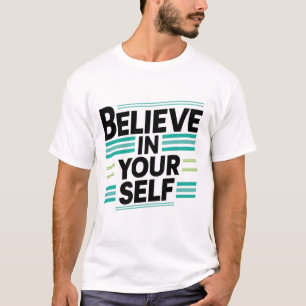 Tro på din egen design på en vit T-Shirt