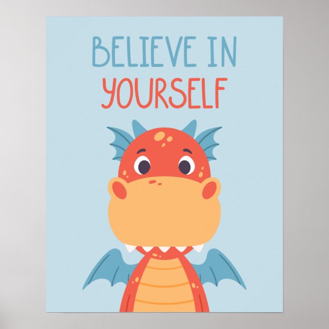 Tro på din egen drake poster (Framsidan)