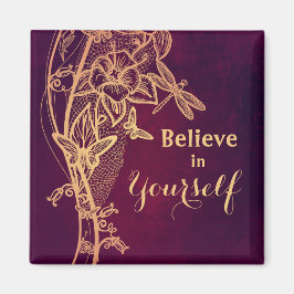 Tro på din egen Elegant Butterfly på Burgundy Magnet