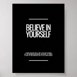 Tro på din egen inspirerande Poster