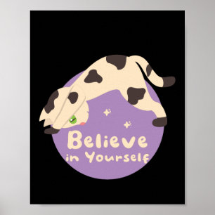 Tro på din egen Kawaii Cat Doing Yoga Poses Poster