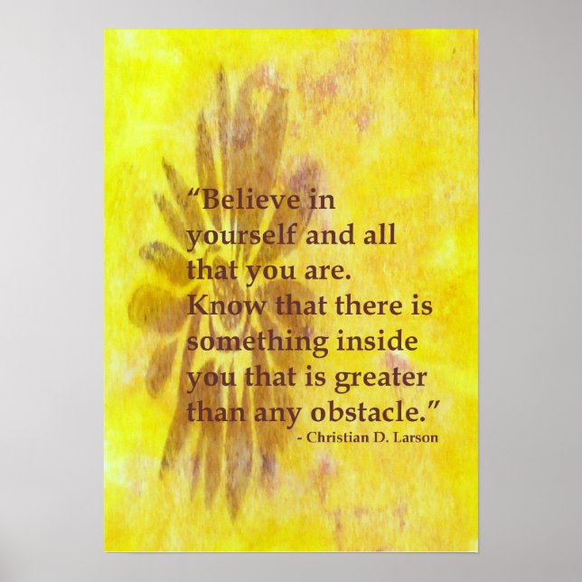 Tro på din egen motivation att Poster (Framsidan)