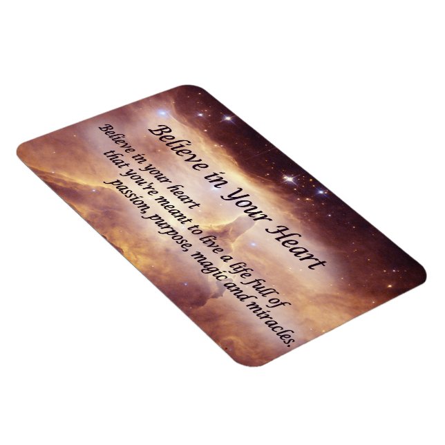 Tro på din hjärtinspiration magnet (Högersidan)
