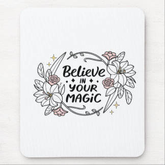Tro på din magi - Ro & Lilies Typografi Musmatta