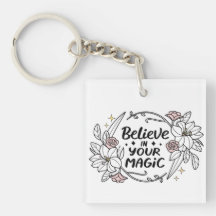Tro på din magiska - inspirerande Blommigt