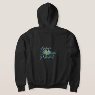"Tro på din potential" Fullt-Zip Hoodie. T Shirt
