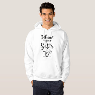 Tro på din självklara kameraikon hoodie