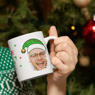 Tro på din tomte Rolig Foto Jul Kaffemugg
